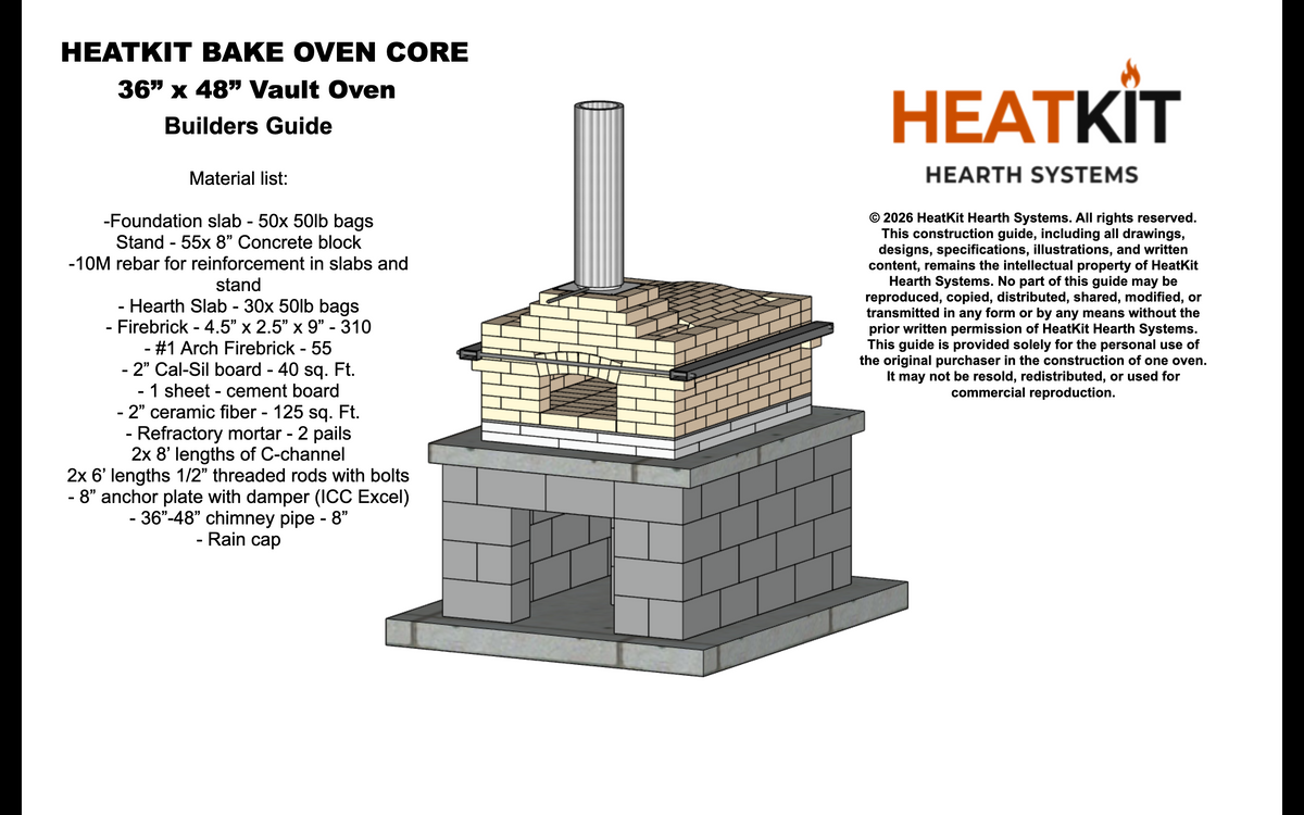 HeatKit 36" x 48" Vault Bake Oven Construction Guide